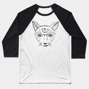 Devon rex Cat Holding On Baseball T-Shirt